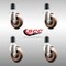 Service Caster 4 Inch 316SS High Temp Glass Filled Nylon 1-7/8 Inch Expanding Stem Caster Set SCC-SS316EX20S414-GFNSHT-178-4 - alternate 4